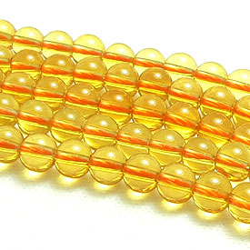 シトリン(熱加工) ビーズ(6mm・1粒)
