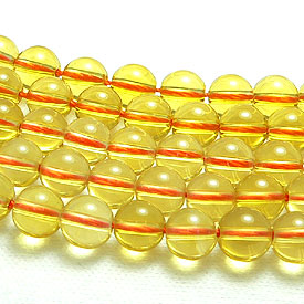 シトリン(熱加工) ビーズ(8mm・1粒)