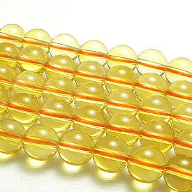 シトリン(熱加工) ビーズ(10mm・1粒)