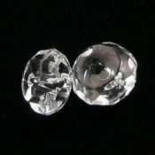 クリスタル水晶ボタンカット ビーズ(5x3mm・1粒)