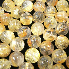 ゴールドルチル ビーズ(8mm・1粒) やや乳白色